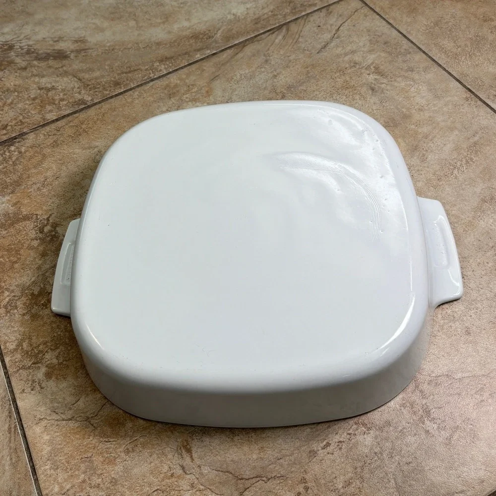 Corning Ware Just White 2.5 Liter Square Casserole Dish A-10-B Pyroceram